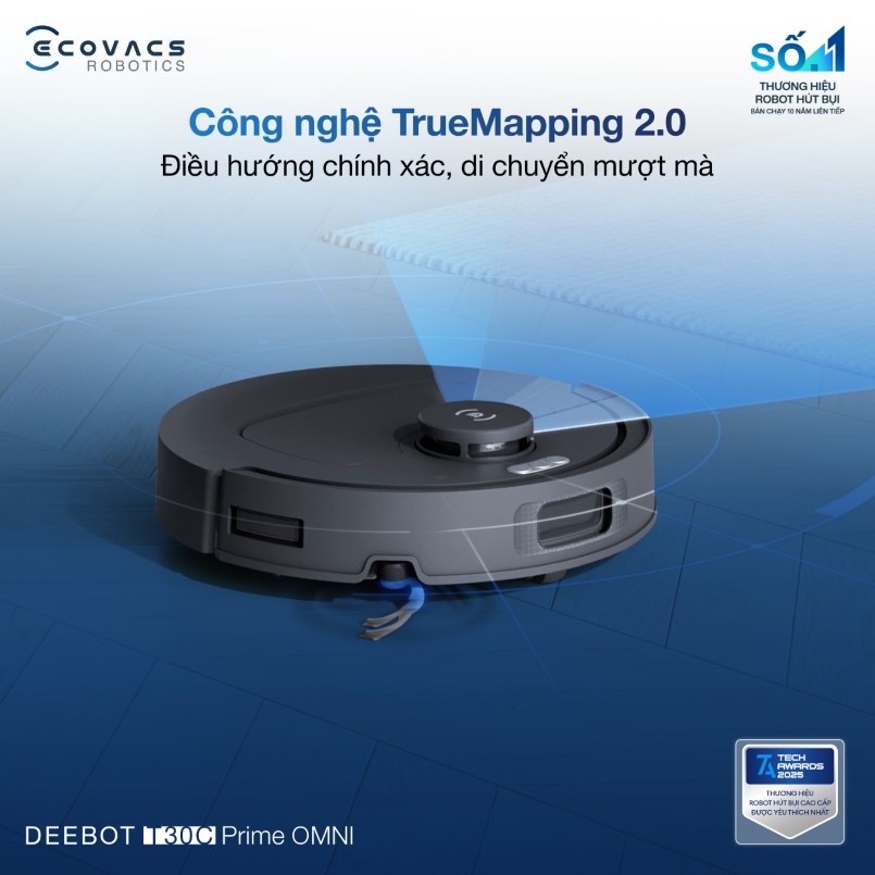 Ecovacs Deebot T30C Prime Omni Công nghệ TrueMapping