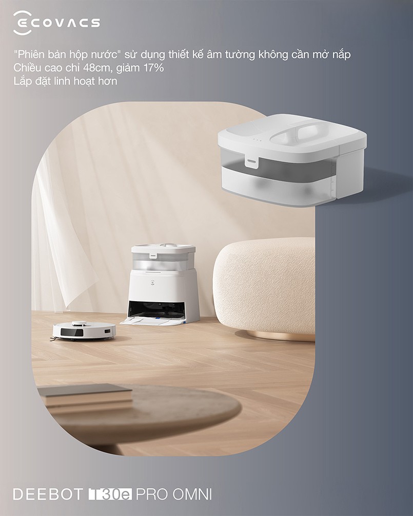 Ecovacs Deebot T30e Pro Omni phiên bản hộp nước
