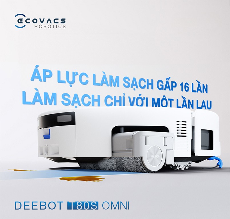 Ecovacs Deebot T80S Omni aspluwjc gấp 16 lần