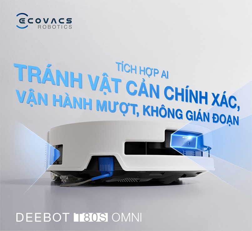 Ecovacs Deebot T80S Omni tránh vật cản chính xác