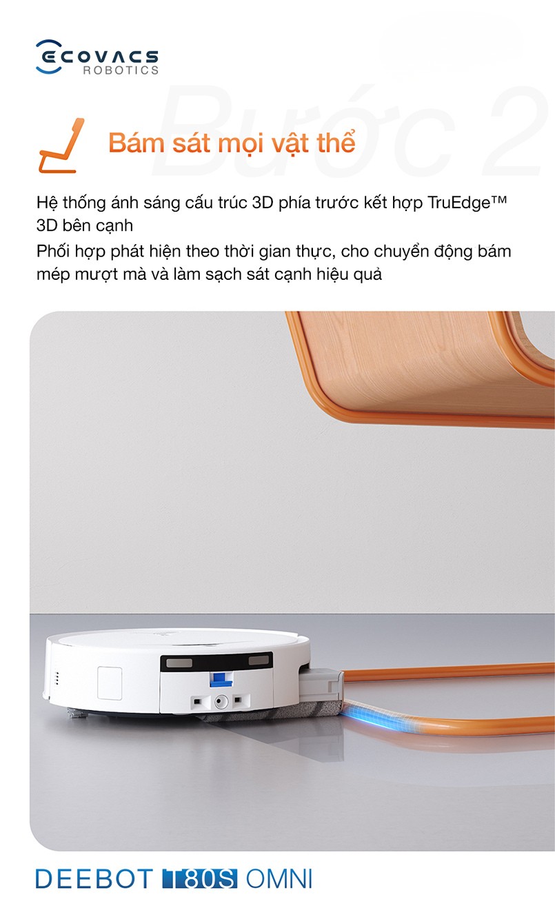 Ecovacs Deebot T80S Omni hệ thống ánh sáng