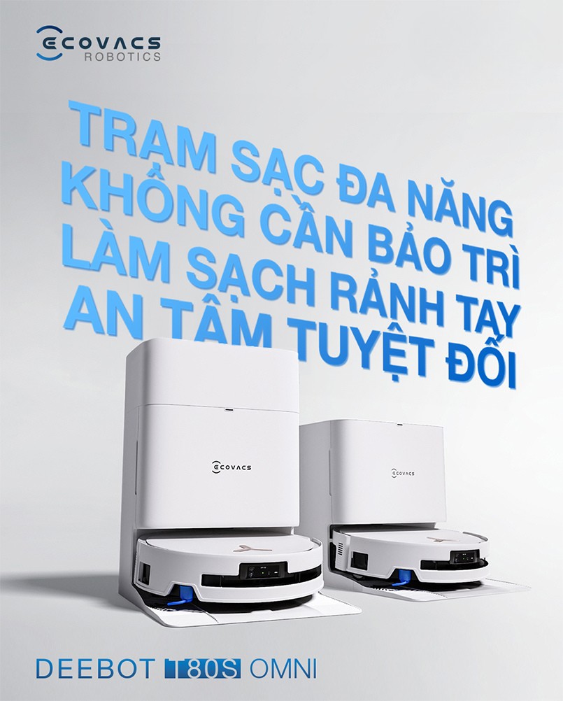 Ecovacs Deebot T80S Omni trạm sạc đa năng