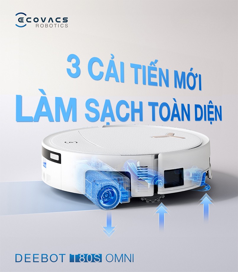 Ecovacs Deebot T80S Omni cải tiến mới
