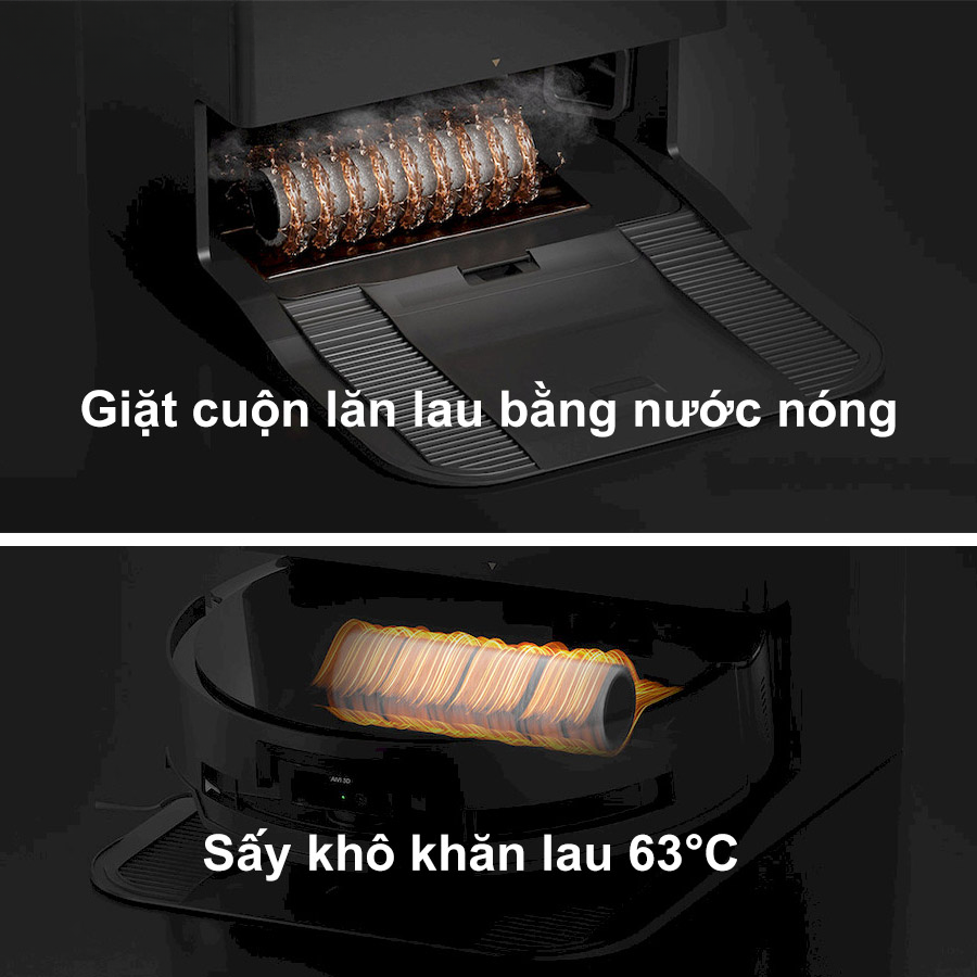 Ecovacs X8 Pro Omni giặt cuộn lăn bằng nước nóng