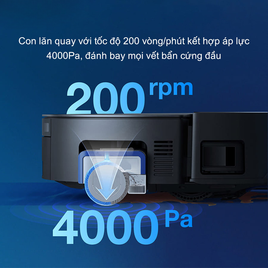Ecovacs X8 Pro Omni con lăn quay
