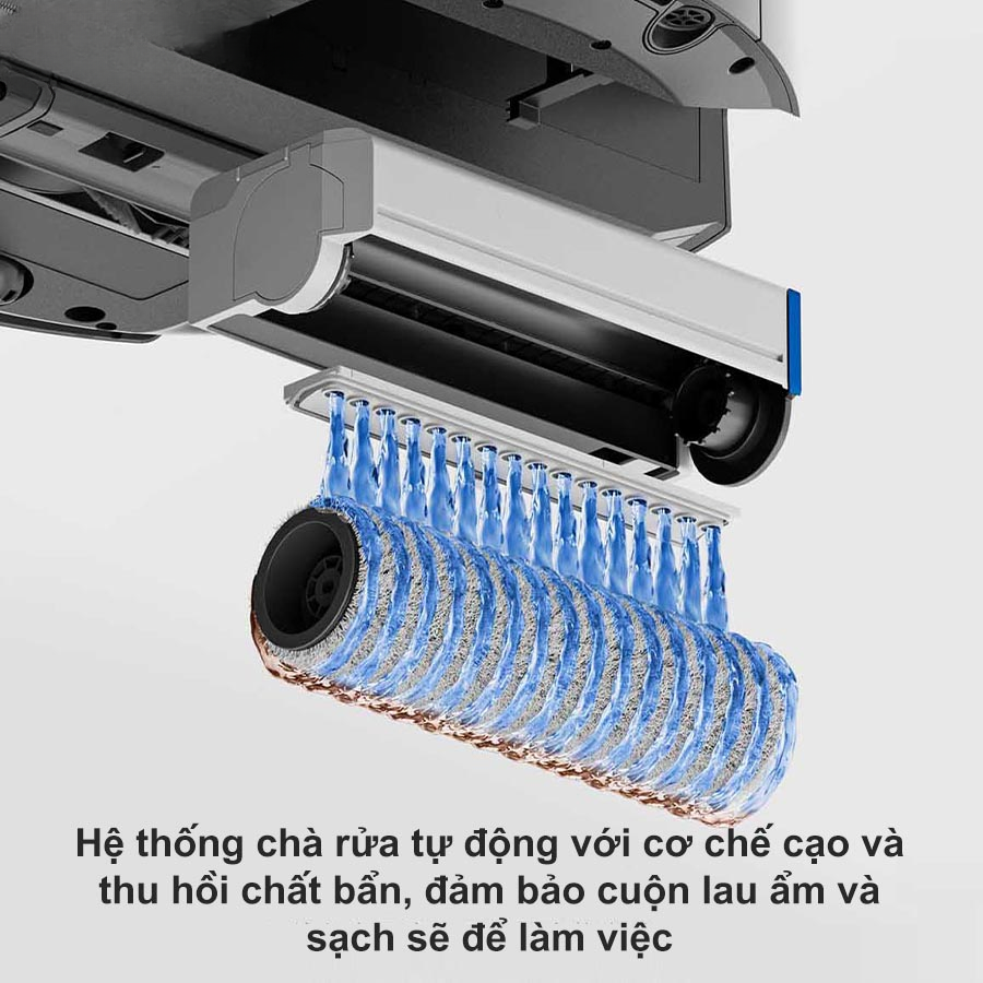 Ecovacs X8 Pro Omni hệ thống chà rửa tự động