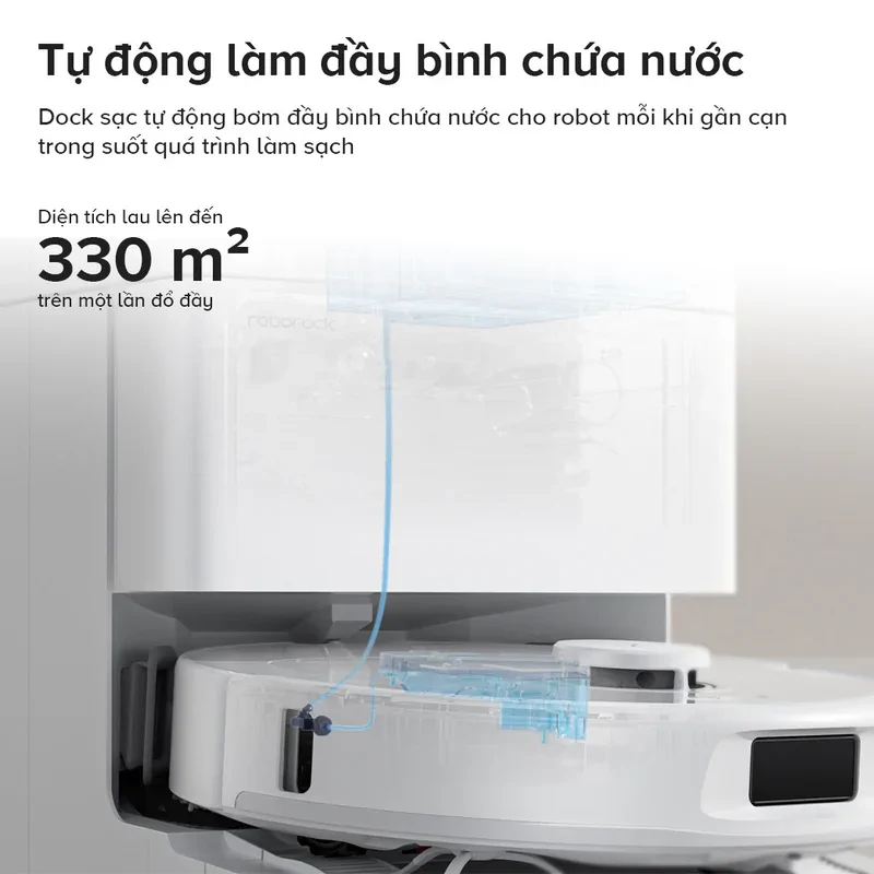 Roborock Q Revo C Pro tự động là đầy bình nước