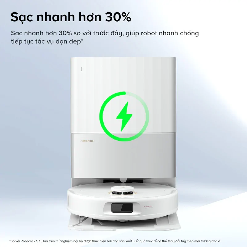 Roborock Q Revo C Pro sạc nhanh hơn 30%