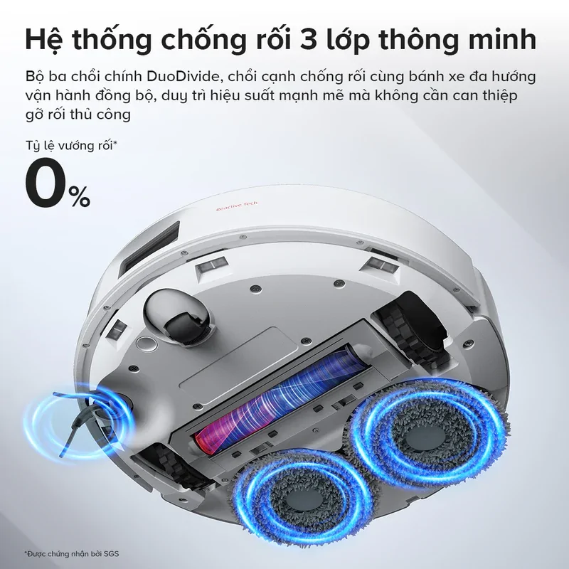 Roborock Q Revo C Pro hệ thống chống rối