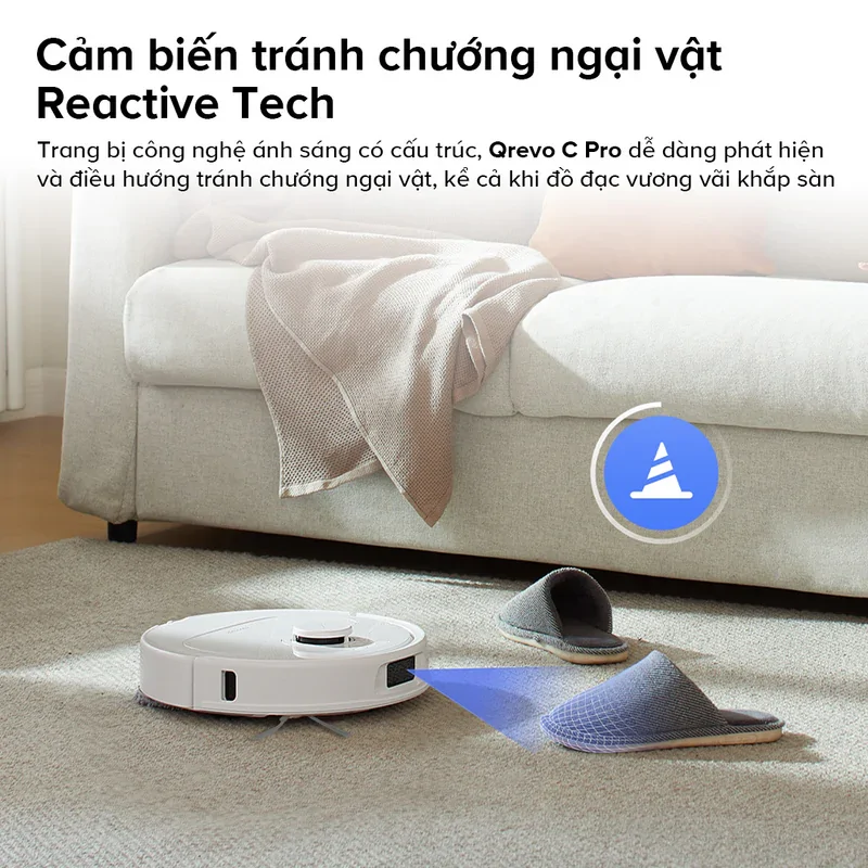 Roborock Q Revo C Pro cảm biến tránh vật cản