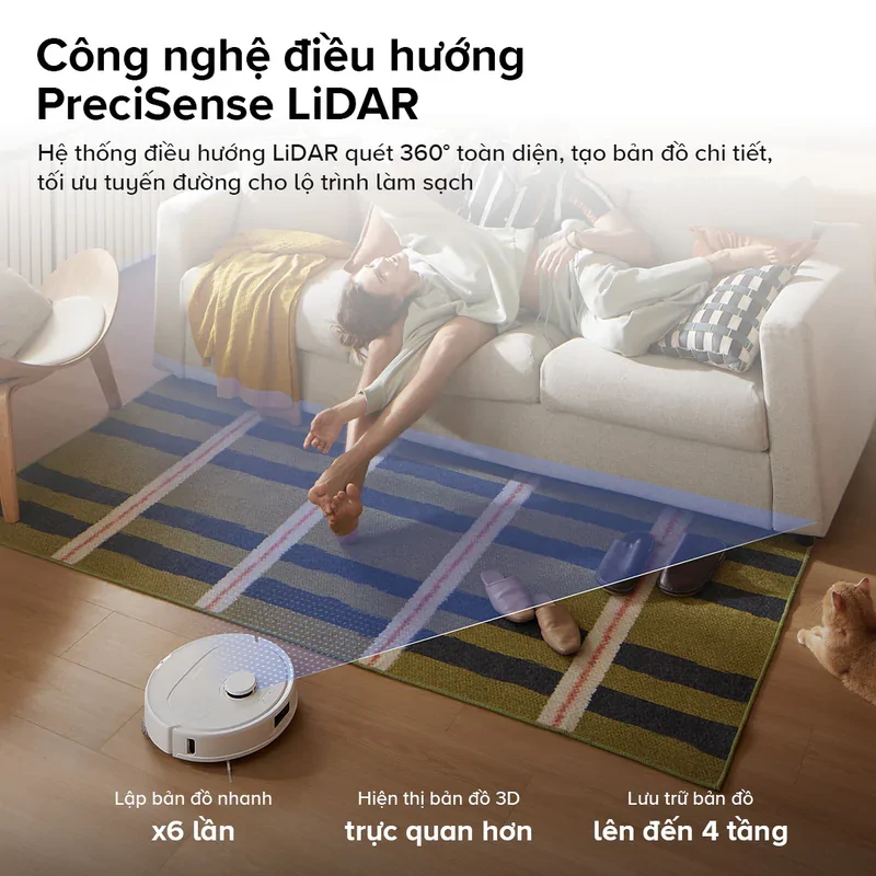 Roborock Q Revo C Pro công nghệ điều hướng