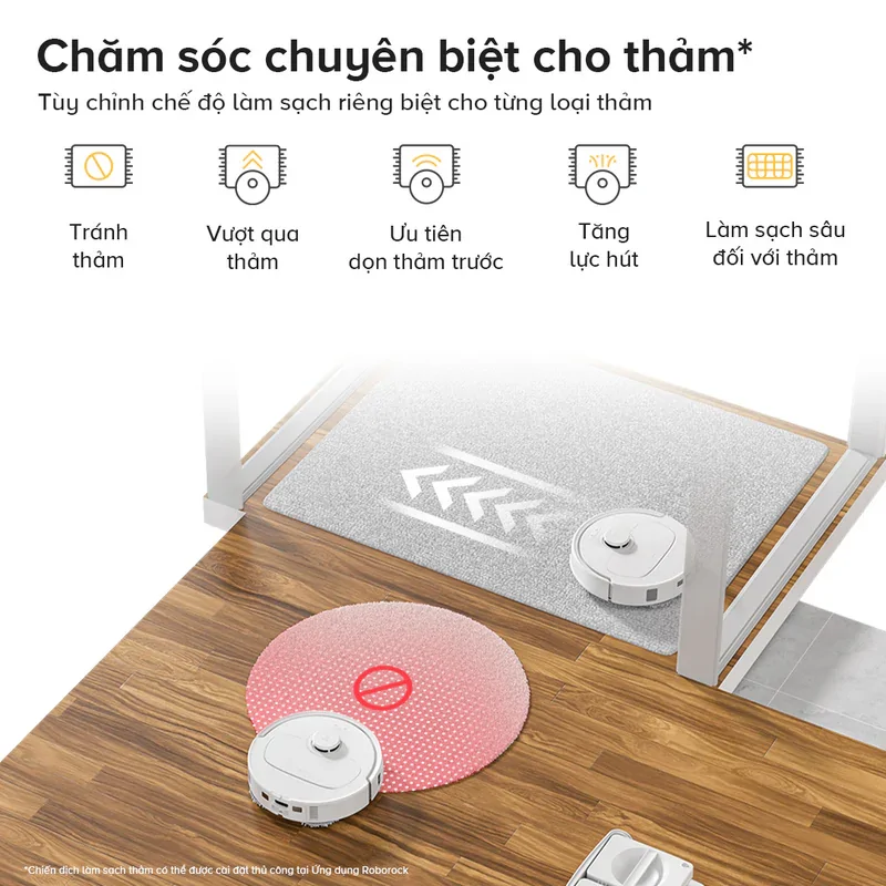 Roborock Q Revo C Pro chăm sóc riêng cho thảm