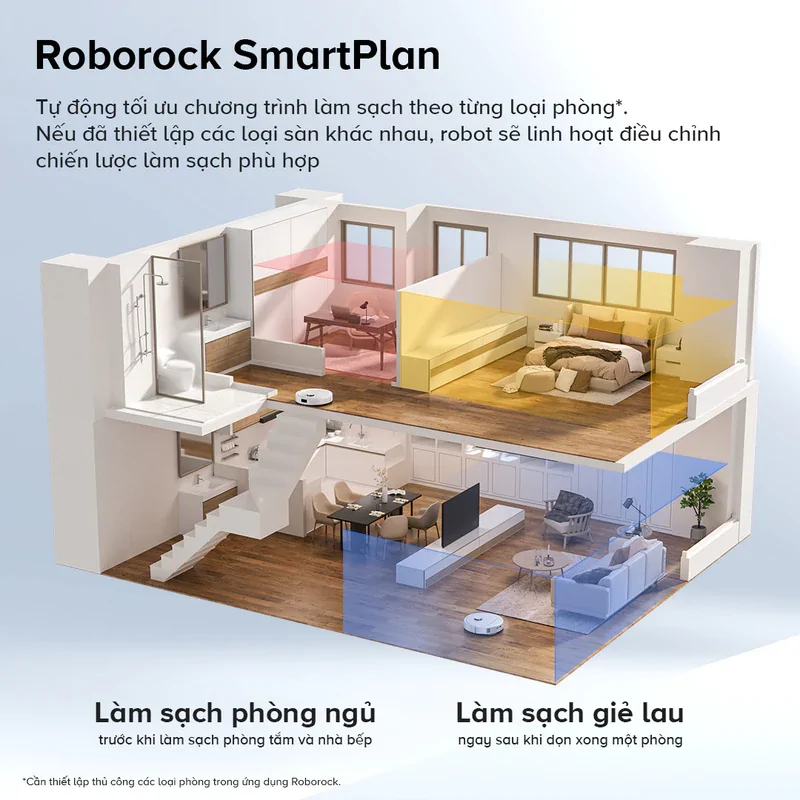 Roborock Q Revo C Pro lập bản đồ thông minh