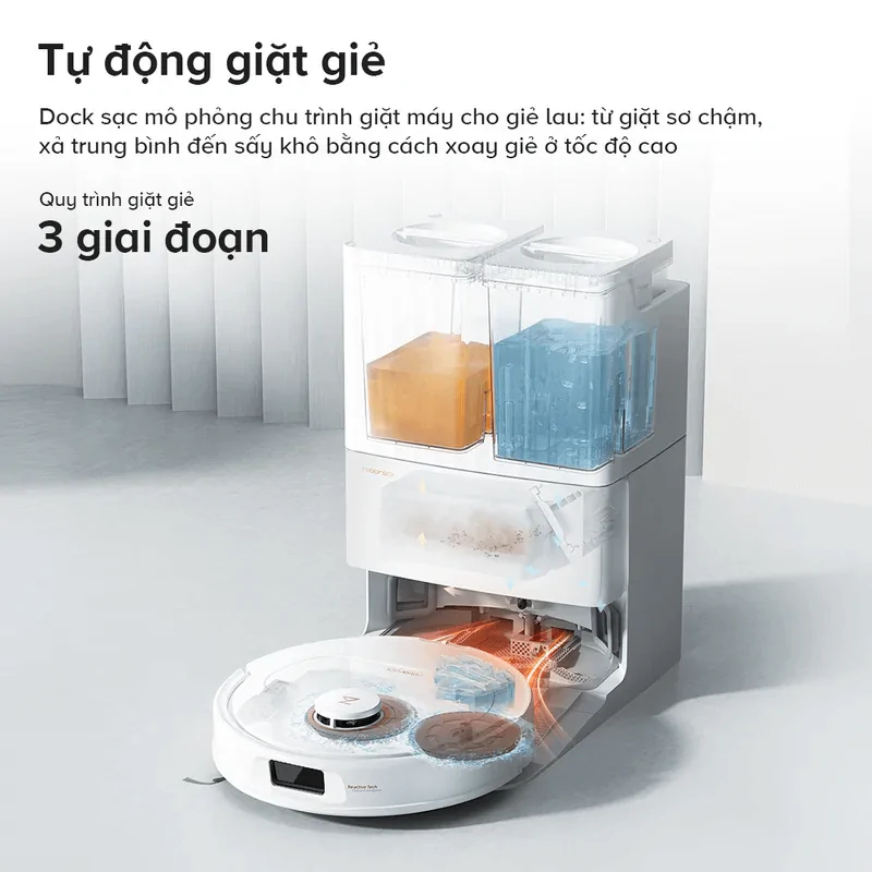 Roborock Q Revo C Pro tự động giặt giẻ