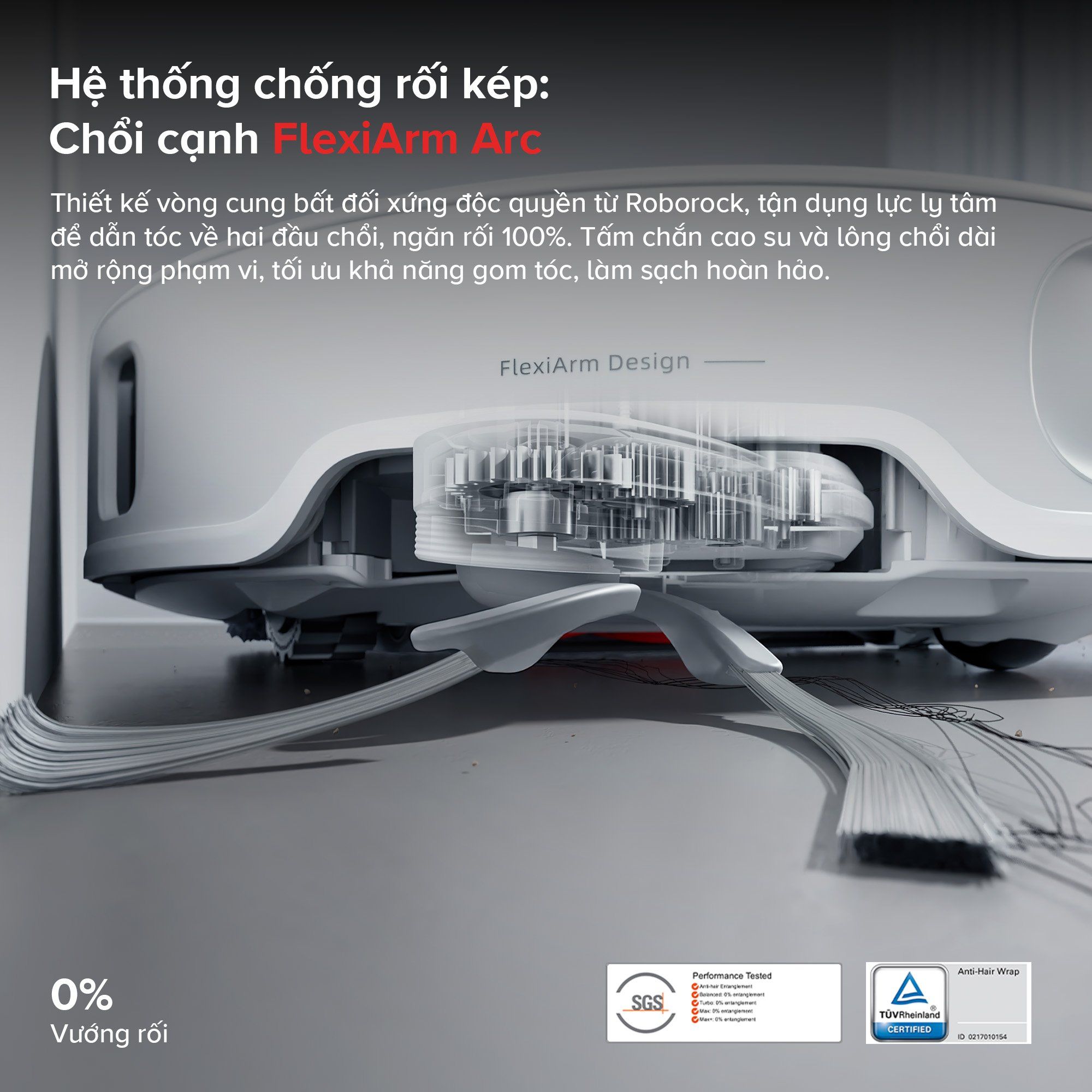Roborock Q Revo EdgeT hệ thống chổi cạnh