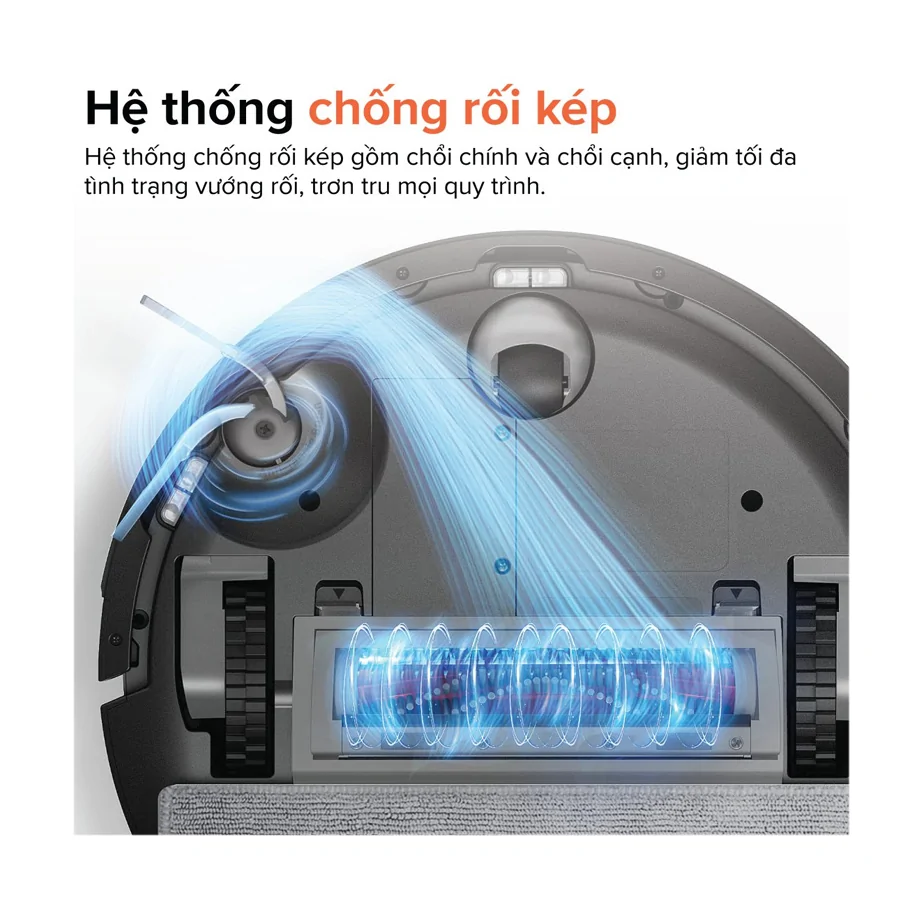 Robot hút bụi lau nhà Roborock Q10 VF hệ thống chống rối