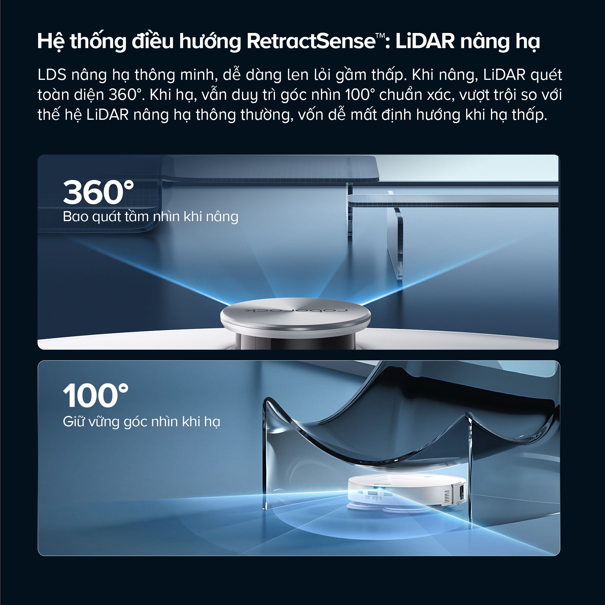 Roborock Qrevo Curv 2 Pro hệ thống điều hướng