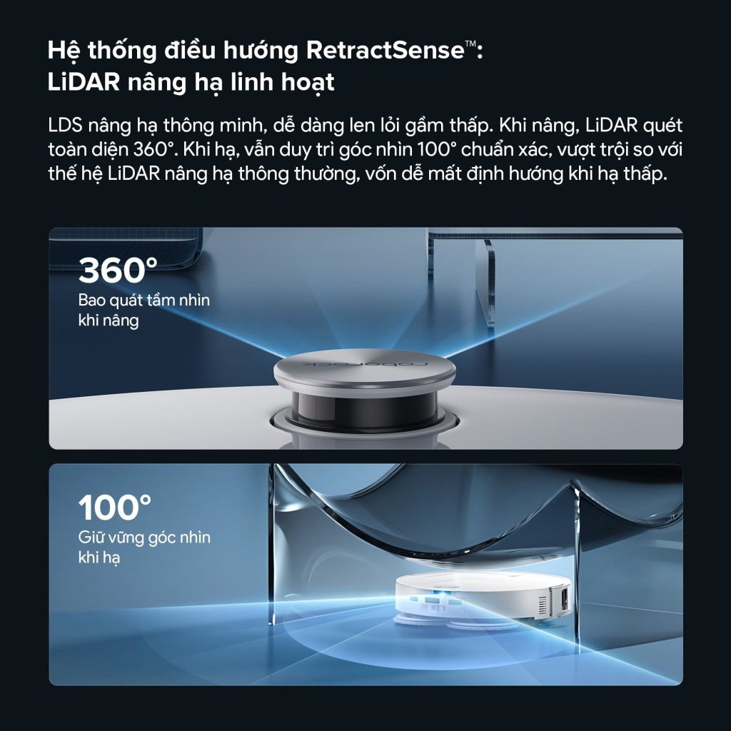Roborock Qrevo Edge 2 hệ thống điều hướng