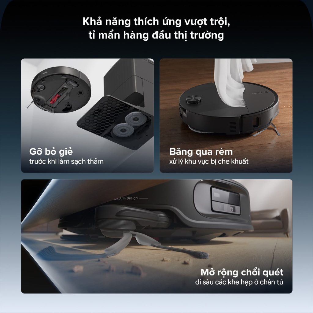 Roborock Qrevo Edge 2 khả năng thích ứng