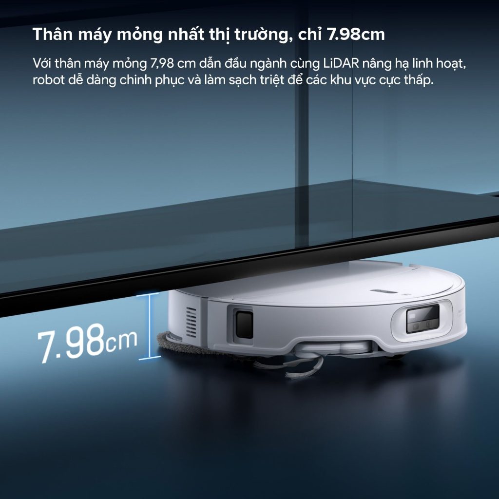 Roborock Qrevo Edge 2 thiết kế siêu mỏng