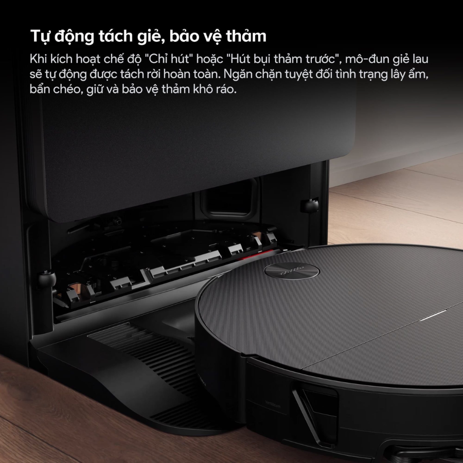 Roborock Saros 20 Sonic tự động tác giẻ