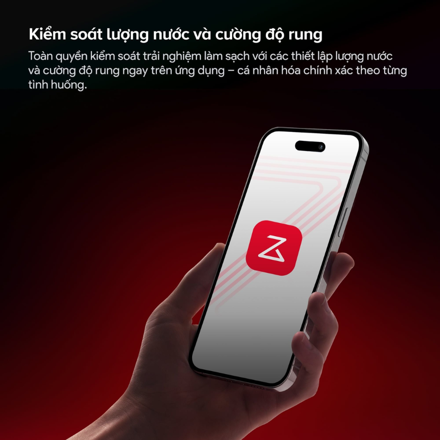 Roborock Saros 20 Sonic kiểm soát lượng nước