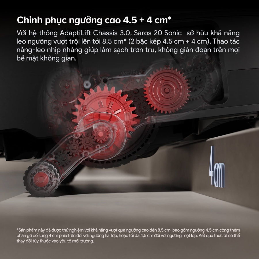 Roborock Saros 20 Sonic chinh phực ngưỡng cao