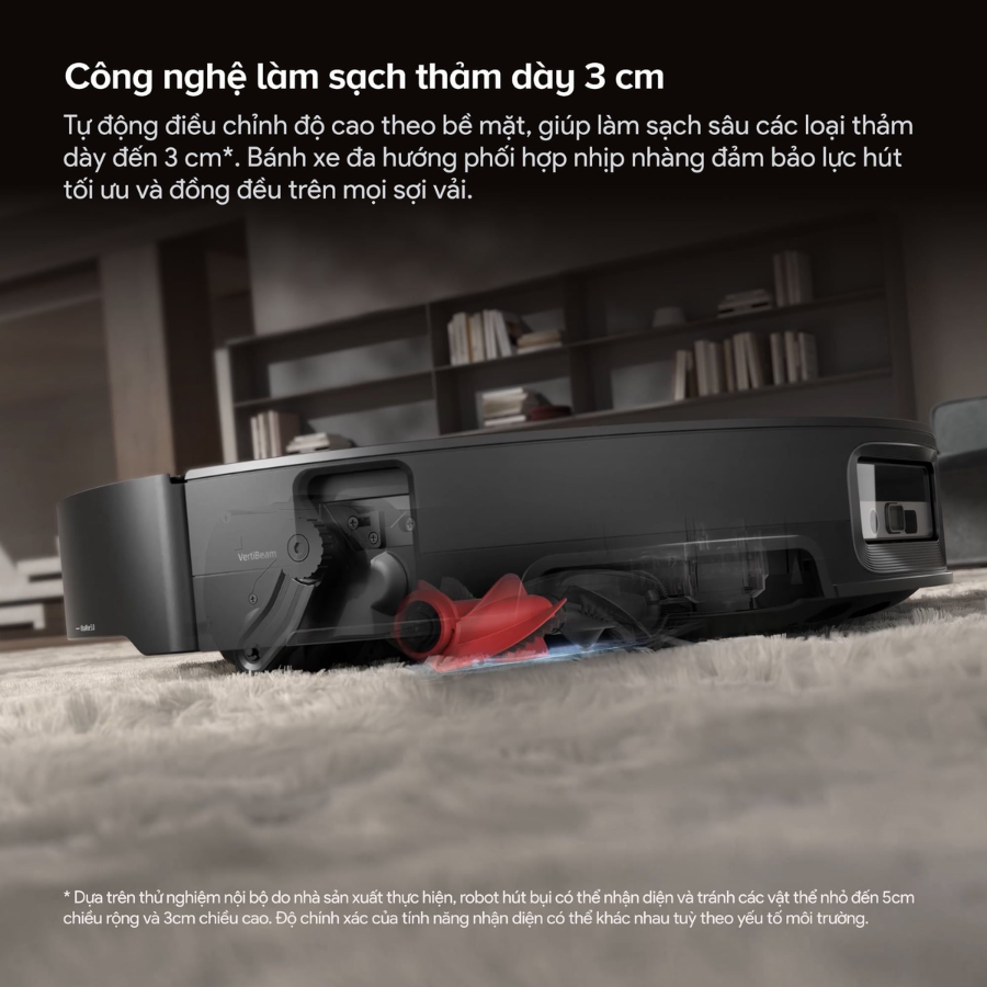 Roborock Saros 20 Sonic công nghệ làm sạch thảm