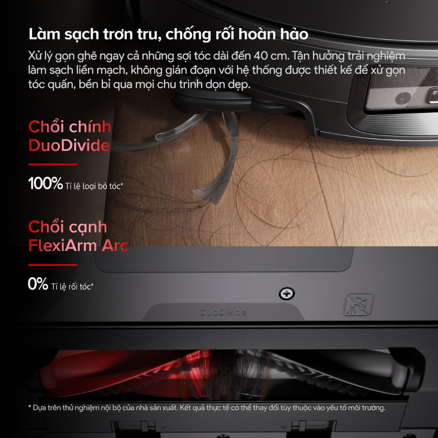 Roborock Saros 20 Sonic làm sạch trơn tru