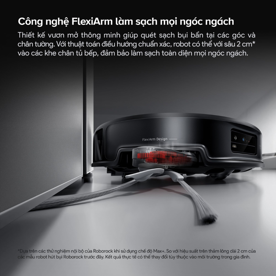 Roborock Saros 20 Sonic công nghệ làm sạch mọi ngóc ngách