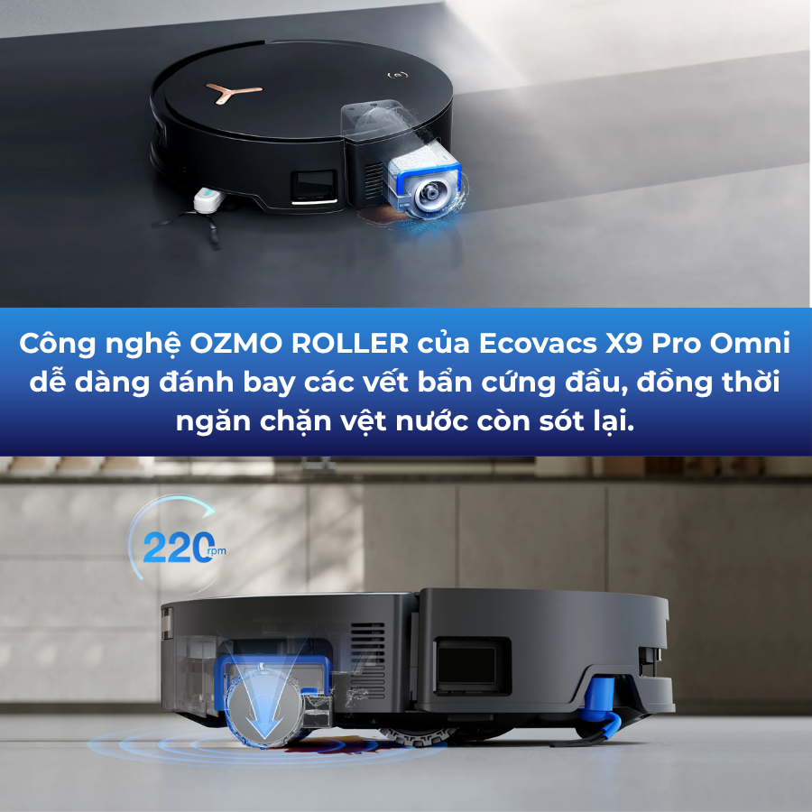 Ecovacs X9 Pro Omni công nghệ OZMO