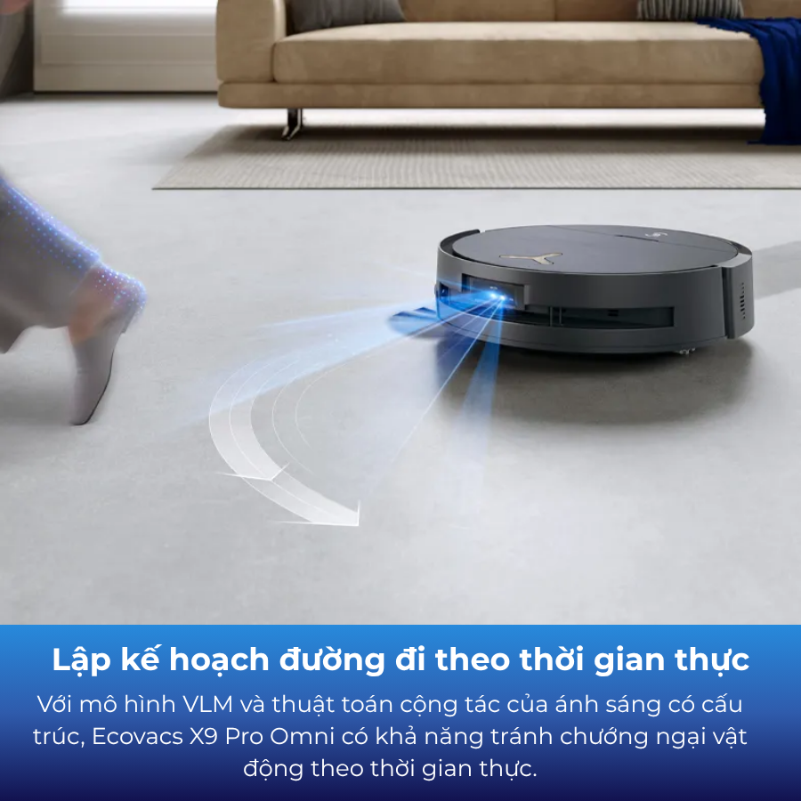 Ecovacs X9 Pro Omni lập kế hoạch