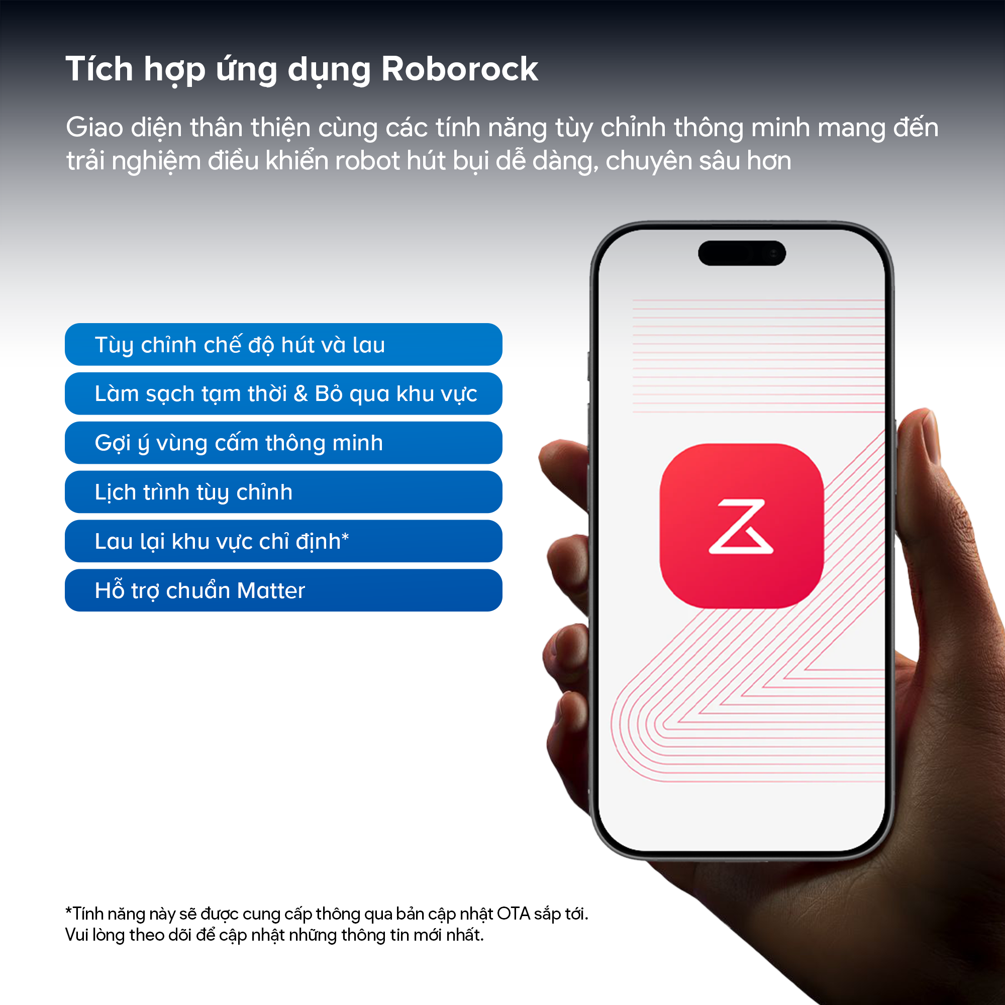 Robot hút bụi lau nhà Roborock Qrevo 2 Pro Roborock Qrevo 2 Pro trợ lý ứng dụng