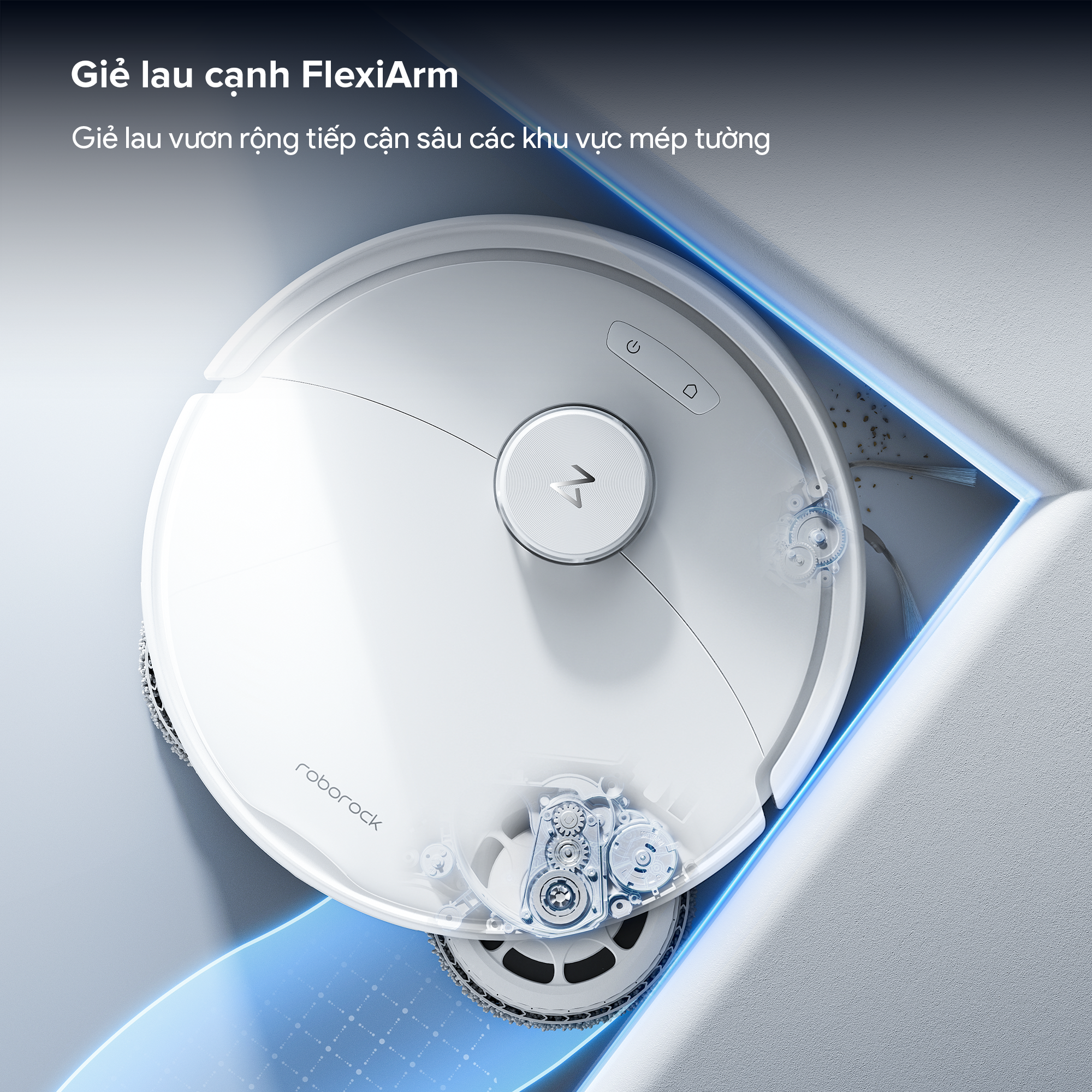 Robot hút bụi lau nhà Roborock Qrevo 2 Pro Roborock Qrevo 2 Pro giẻ Flexiarm