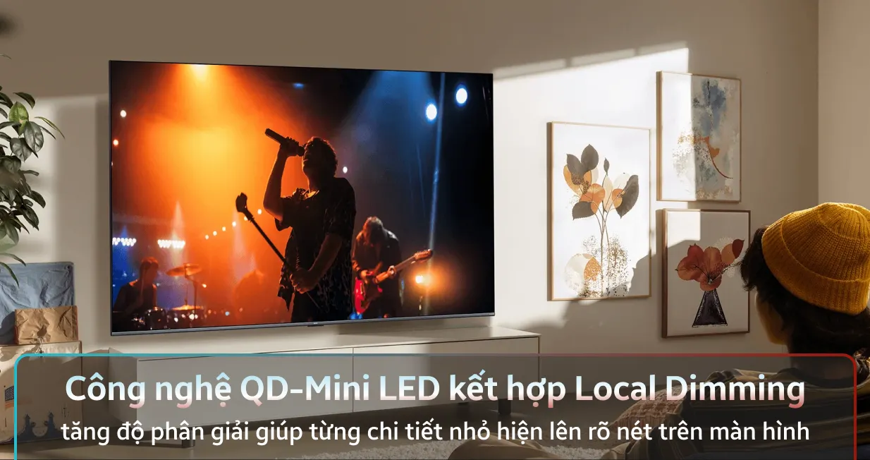 Tivi Xiaomi S Mini Led 4K 55 inch 2026 công nghệ hiện đại